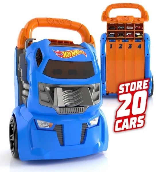 Hot Wheels Портативний трек-контейнер з 4 рівнобіжними доріжками HWCC21 фото
