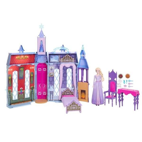 Игровой набор Disney Frozen Elsa Arendelle Castle переносной замок с куклой Эльзой с Холодное сердце HLW61 фото