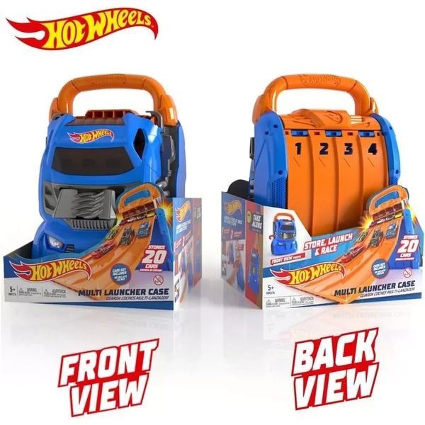 Hot Wheels Портативний трек-контейнер з 4 рівнобіжними доріжками HWCC21 фото