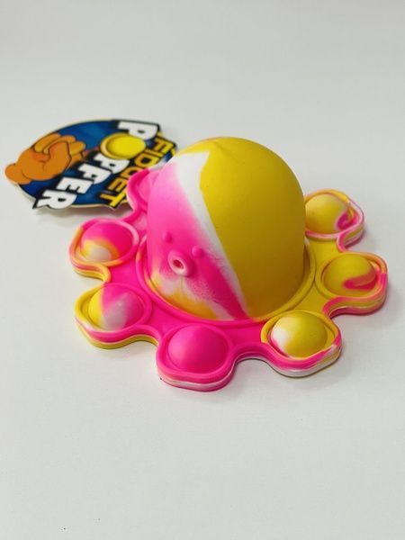 Pop it игрушка Fidget Toy Push Flip осьминог перевертыш брелок осьминог Fidget Toy фото