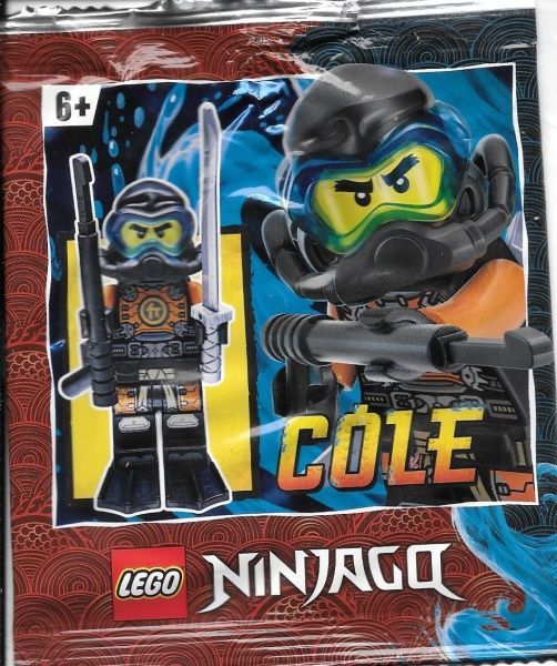 Минифигурка коллекционная LEGO Ninjago 892180 COLE Минифигурка Коул в ластах Лего Ниндзяго 892180 фото