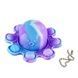 Pop it игрушка Fidget Toy Push Flip осьминог перевертыш брелок осьминог Fidget Toy фото 1