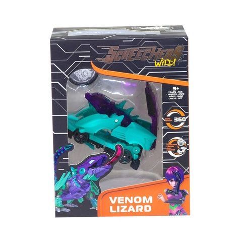 Screechers Wild S4 L1 Веном Лизард Машинка-трансформер (Дикие Скричеры "Веном Лизард",Venom Lizard) EU685104 фото