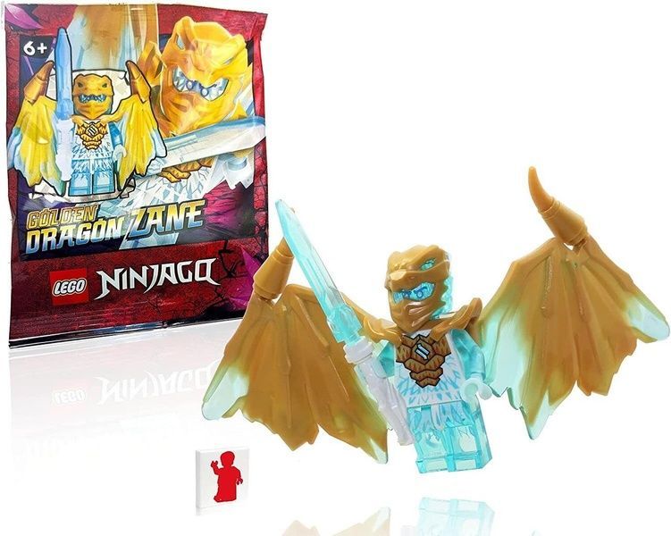 Lego Ninjago Golden Dragon ZANE: эксклюзивная минифигурка коллекционная конструктор Золотой Дракон Зейн 892293 892293 фото