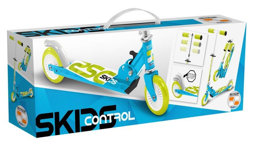 Дитячий складаний самокат Skids Control блакитний JS123008 фото