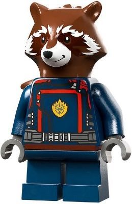 Lego Super Heroes Marvel AVANGERS : мініфігурка Єнот Роборакета Rocket Raccoon Guardin Galaxy 242404 фото