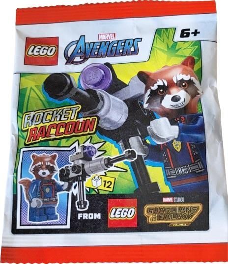 Lego Super Heroes Marvel AVANGERS : мініфігурка Єнот Роборакета Rocket Raccoon Guardin Galaxy 242404 фото