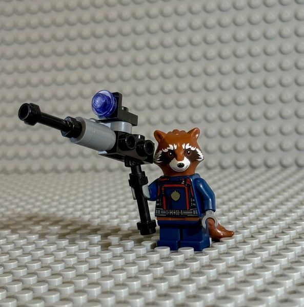 Lego Super Heroes Marvel AVANGERS : мініфігурка Єнот Роборакета Rocket Raccoon Guardin Galaxy 242404 фото