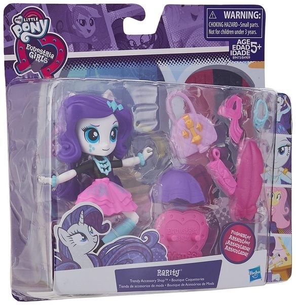 Кукла My Little Pony Equestria Girls Minis Rarity Магазин трендовых аксессуаров Рарити B9473 фото