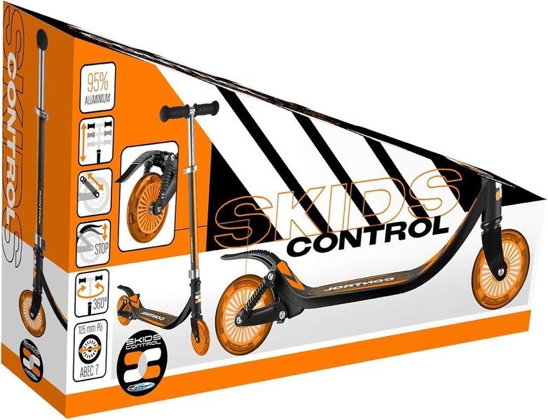 Регульований двопідвісний самокат Stamp Skids Control 125 мм з амортизаторами та додатковим контролем JB325001 фото