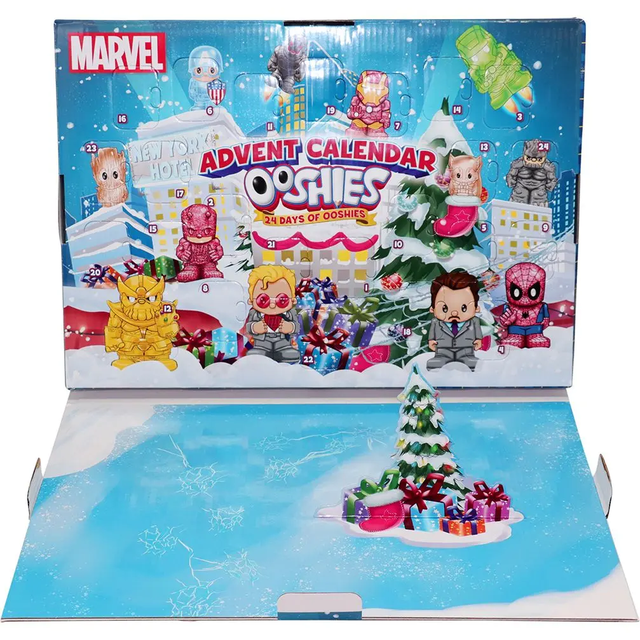 Marvel Advent Calendar - Новогодний Адвент-календарь супер-героев 24 фигурки Ooshies 23296