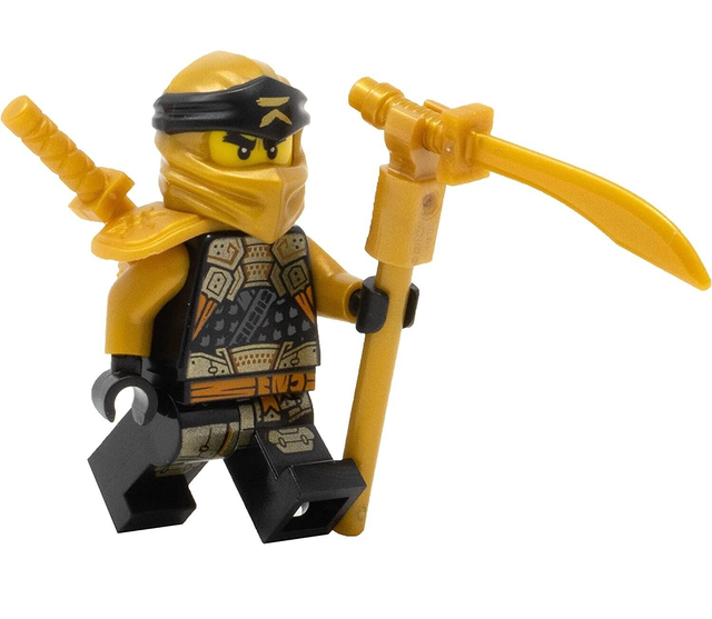 Lego Ninjago Golden Dragon Cole with Dual Gold Weapons: эксклюзивные мини фигурки коллекционные конструктор Золотой Дракон Коул 892295