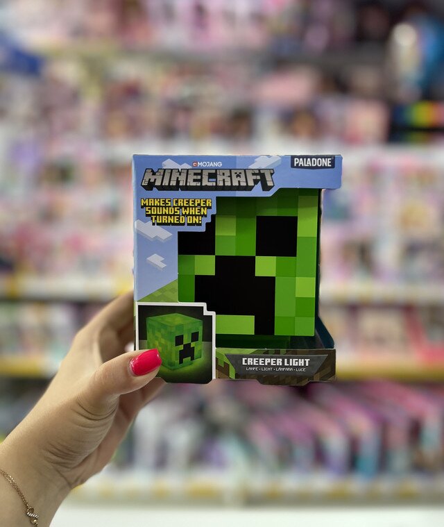 Настільний світильник Minecraft Paladone Creeper Light зі звуками майнкрафт Кріпер Настільний світильник Minecraft Paladone Creeper Light зі звуками майнкрафт Кріпер