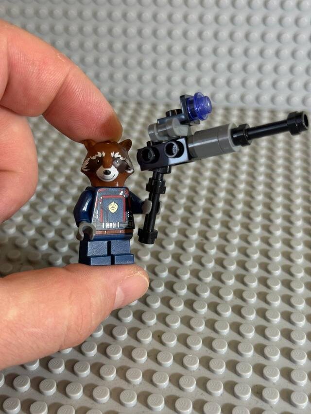 Lego Super Heroes Marvel AVANGERS : мініфігурка Єнот Роборакета Rocket Raccoon Guardin Galaxy Lego Super Heroes Marvel AVANGERS : мініфігурка Єнот Роборакета Rocket Raccoon Guardin Galaxy