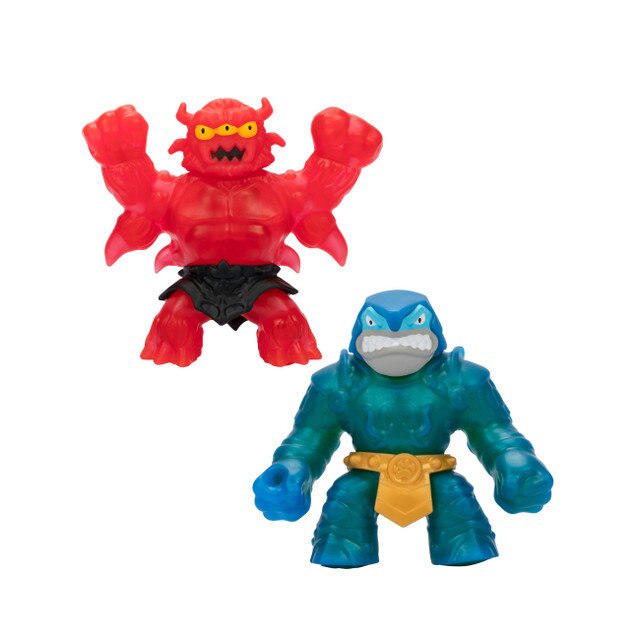 Goo Jit Zu Stretch Strikers Стретч-тягучка игровые фигурки Траш и Редбек