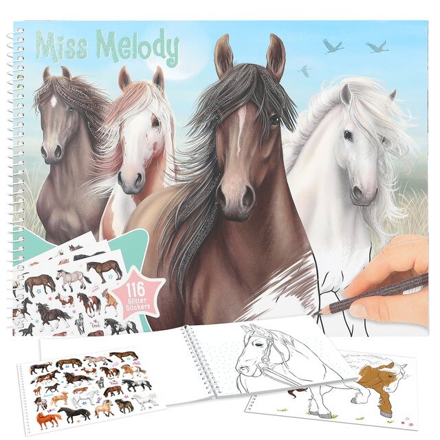 Альбом-розмальовка Miss Melody 12978