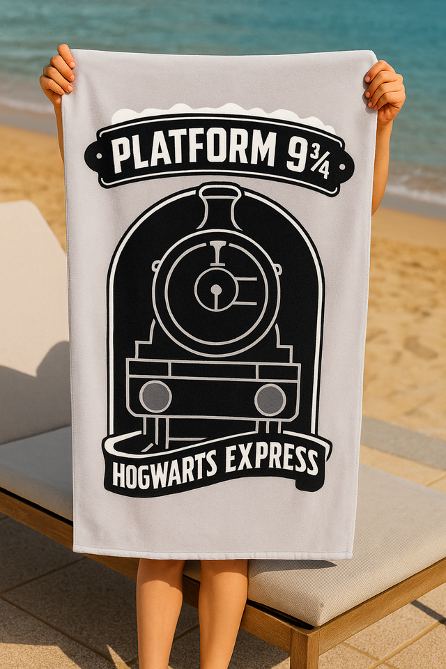Harry Potter Platform 9 3/4 махровое полотенце для пляжа и бассейна Гарри Поттер, 75x150 Harry Potter Platform 9 3/4 махровое полотенце для пляжа и бассейна Гарри Поттер, 75x150
