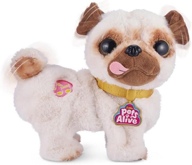 Інтерактивне плюшеве цуценя Pets Alive Mops Poppy танцюючий песик Мопс Поппі 
