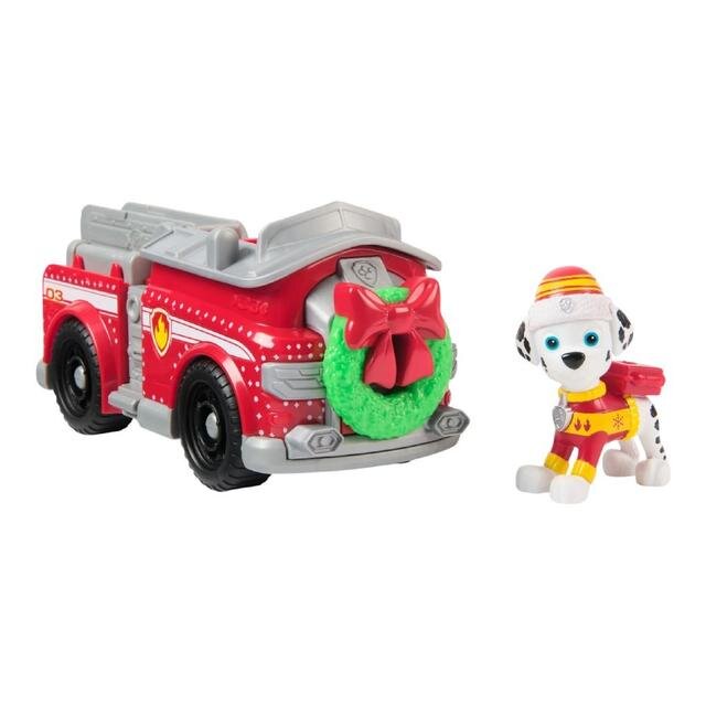 Paw Patrol Holiday Fire Truck Marshall Щенячий патруль спасательный пожарный автомобиль с водителем Маршал Paw Patrol Holiday Fire Truck Marshall Щенячий патруль спасательный пожарный автомобиль с водителем Маршал