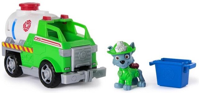 Paw Patrol Fire Rescue Rocky Щенячий патруль пожарная спасательная миссия спасательный автомобиль с водителем Рокки