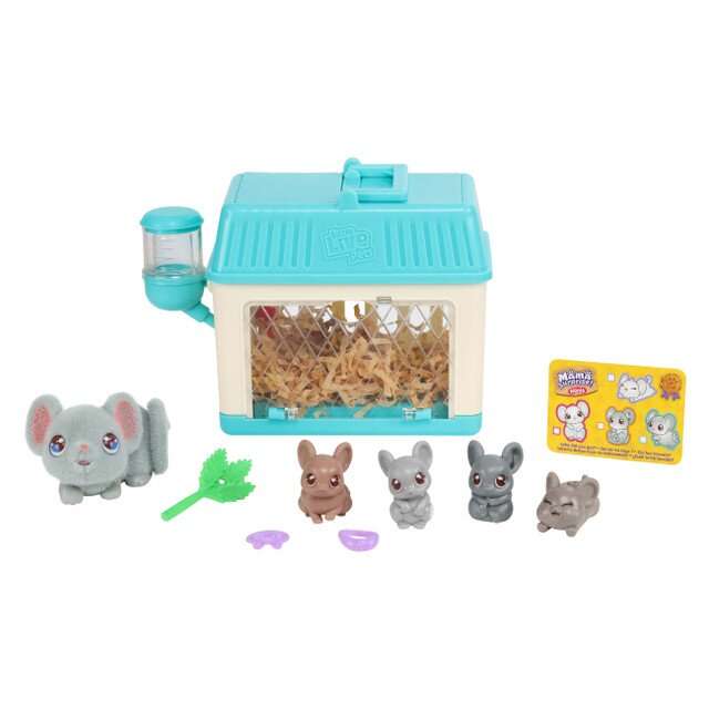 Интерактивная игрушка Moose Little Live Pets Мама-Мышка с малышами