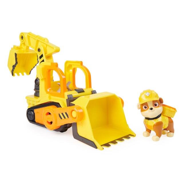 Paw Patrol Rubble's Bulldozer Щенячий патруль строительный бульдозер с водителем Кремез