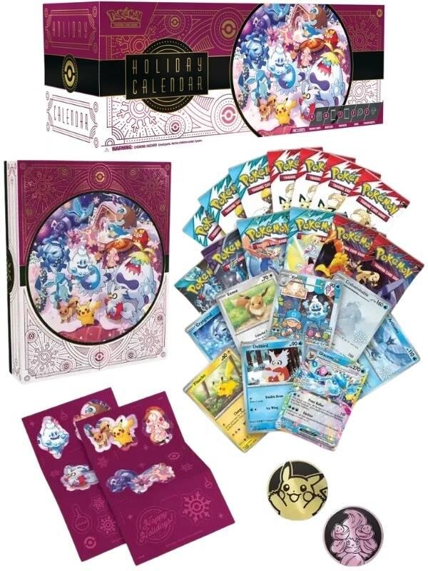 Pokemon TCG Holiday Calendar - Новогодний Адвент-календарь коллекционные игровые карты покемонов Pokemon TCG Holiday Calendar - Новогодний Адвент-календарь коллекционные игровые карты покемонов
