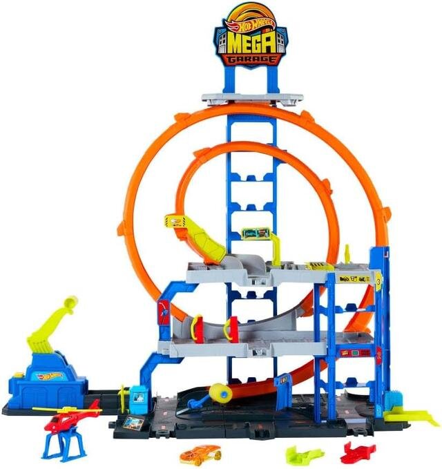 Ігровий набір Hot Wheels Mega Loop Garage Хот Вілс Гараж з мега петлею JBM74 Ігровий набір Hot Wheels Mega Loop Garage Хот Вілс Гараж з мега петлею JBM74